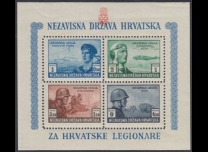 Kroatien Mi.Nr. Block 5A Kroatische Legionäre