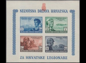 Kroatien Mi.Nr. Block 5B Kroatische Legionäre