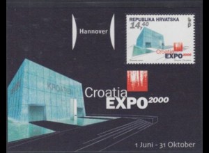 Kroatien Mi.Nr. Block 16 EXPO 2000 Hannover, kroatischer Pavillon