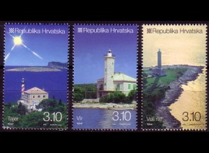 Kroatien Mi.Nr. 961-63 Leuchttürme (3 Werte)