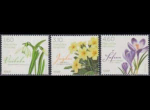 Kroatien Mi.Nr. 1025-27 Frühlingsblumen (3 Werte)