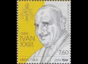 Kroatien Mi.Nr. 1130 Heiligsprechung Papst Johannes XXIII (7,60)