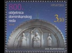 Kroatien MiNr. 1230 Domikanerorden in Kroatien, Lünette Kirche Trogir (3,10)