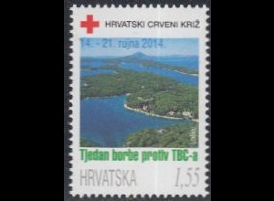 Kroatien Zwangszuschlagsm.Mi.Nr. 132 Rotes Kreuz, Tuberkulosebekämpfung (1,55)