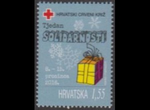 KroatienZwangszuschlagsm.MiNr. 146 Rotes Kreuz, Woche der Solidarität (1,55)