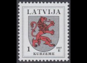 Lettland Mi.Nr. 371D X Freim. Wappen, Kurzeme, Jahreszahl 2007 (1)