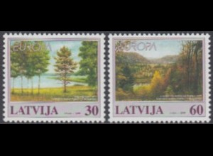 Lettland Mi.Nr. 496-97 Europa 99, Natur- und Nationalparks (2 Werte)