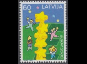 Lettland Mi.Nr. 519 Europa 00, Kinder bauen Sternenturm (60)