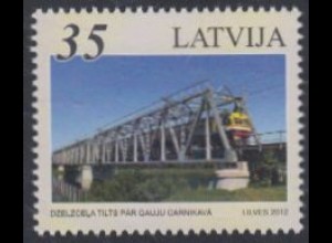 Lettland Mi.Nr. 844 Eisenbahnbrücke Carnikava, Lettland (35)