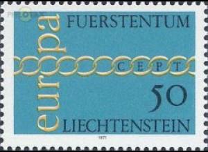 Liechtenstein Mi.Nr. 545 Europa 71, Kette (50)