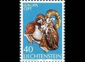 Liechtenstein Mi.Nr. 642 Europa 76 Kunsthandwerk, Keramik Mufflonschaf (40)