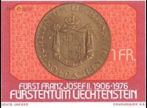 Liechtenstein Mi.Nr. 649 70. Geb. Fürst Franz Josef II., Münze m.Porträt (1 Fr)