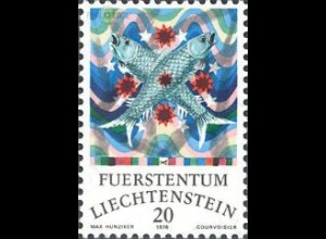 Liechtenstein Mi.Nr. 658 Tierkreiszeichen, Fische (20)