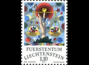 Liechtenstein Mi.Nr. 672 Tierkreiszeichen, Waage (1,10)