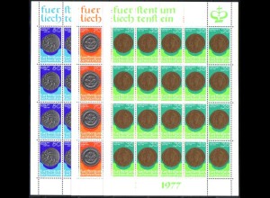 Liechtenstein Mi.Nr. Klbg.677-79 Münzen (I) (mit je 20 x 677-79)