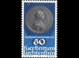 Liechtenstein Mi.Nr. 712 Münzen + Medaillen, Medaille Fürst Joseph-Wenzel (80)
