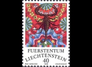 Liechtenstein Mi.Nr. 713 Tierkreiszeichen, Skorpion (40)