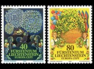 Liechtenstein Mi.Nr. 764-65 Europa 1981 Folklore (2 Werte)