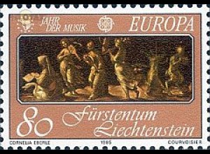 Liechtenstein Mi.Nr. 867 Europa 85, Europ. Jahr der Musik, Musikanten (80)