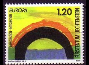 Liechtenstein Mi.Nr. 1402 Europa 2006, Integration, Brücke (1,20)