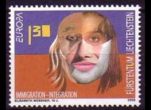 Liechtenstein Mi.Nr. 1403 Europa 2006, Integration, Gesichtspunkte (1,30)