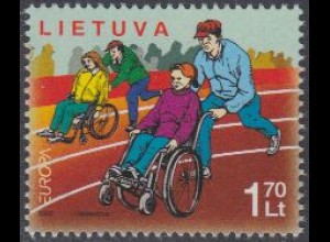 Litauen Mi.Nr. 903 Europa 06, Integration, Wettrennen mit Behinderten (1,70)
