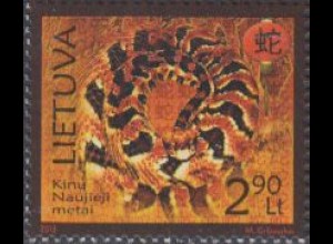 Litauen Mi.Nr. 1125 Chinesisches Neujahr, Jahr der Schlange (2,90)