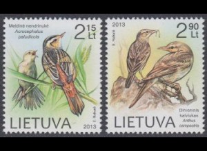 Litauen Mi.Nr. 1144-45 Rotes Buch gefährdet.Tierarten, Vögel (2 Werte)
