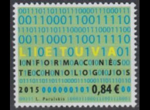 Litauen MiNr. 1200 Informationstechnologie, Binärcode (0,84)