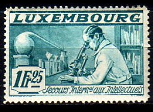 Luxemburg Mi.Nr. 274 Int. Hilfswerk für Intellektuelle, Chemiker (1,25+1,25)