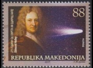Makedonien MiNr. 792 Edmond Halley, Astronom und Physiker (88)