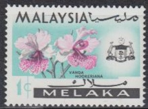 Malaienstaat Melaka Mi.Nr. 66 Freim. Orchideen (1)