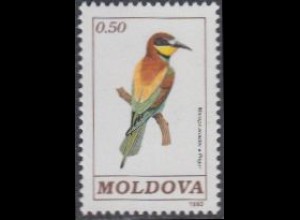 Moldawien Mi.Nr. 14 Freim. Vögel, Bienenfresser (0,50)