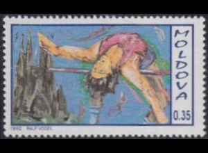 Moldawien Mi.Nr. 26 Olympia 1992 Barcelona, Hochsprung (0,35)