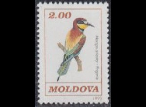 Moldawien Mi.Nr. 56 Freim. Vögel, Bienenfresser (2,00)