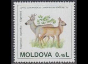 Moldawien Mi.Nr. 159 Europ.Naturschutzjahr, Reh (0,45)