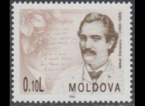 Moldawien Mi.Nr. 213 Persönlichkeiten, Mihai Eminescu (0,10)