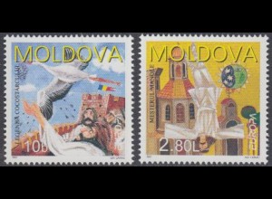 Moldawien Mi.Nr. 236-37 Europa 97, Sagen und Legenden (2 Werte)
