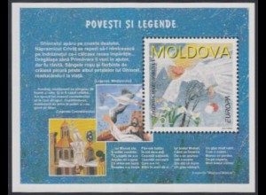Moldawien Mi.Nr. Block 12 Europa 97, Sagen+Legenden, Schneeglöcken+Frühlingsfee