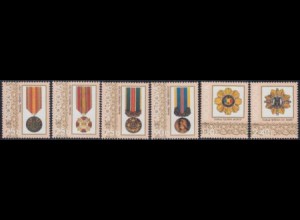 Moldawien Mi.Nr. 315-20 Orden und Medaillen (6 Werte)