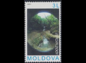 Moldawien Mi.Nr. 388 Europa 01, Lebensspender Wasser, Wasserfall (3)