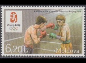 Moldawien Mi.Nr. 609 Olympia 2008 Peking, Boxen (6,20)