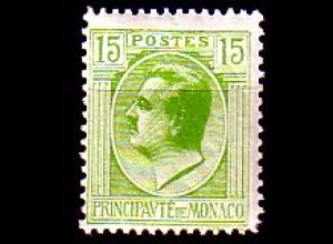 Monaco Mi.Nr. 78 Freim. Fürst Louis II (15 c)