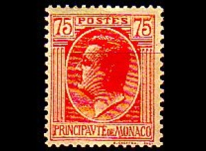 Monaco Mi.Nr. 92 Freim. Fürst Louis II (75 c)