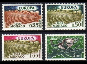 Monaco Mi.Nr. 695-98 Europa 62 (4 Werte)