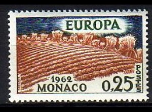 Monaco Mi.Nr. 695 Europa 62, EUROPA über Acker mit Getreide (0,25)