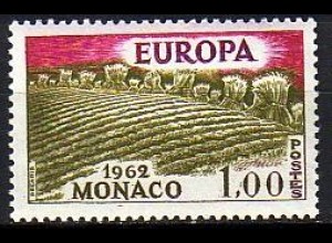 Monaco Mi.Nr. 697 Europa 62, EUROPA über Acker mit Getreide (1,00)