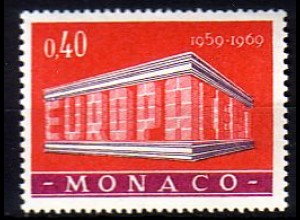 Monaco Mi.Nr. 929 Europa 69, EUROPA und CEPT in Tempelform (0,40)