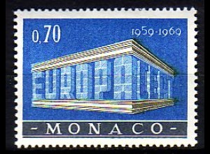 Monaco Mi.Nr. 930 Europa 69, EUROPA und CEPT in Tempelform (0,70)