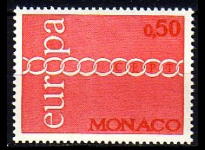 Monaco Mi.Nr. 1014 Europa 71, Kette (0,50)